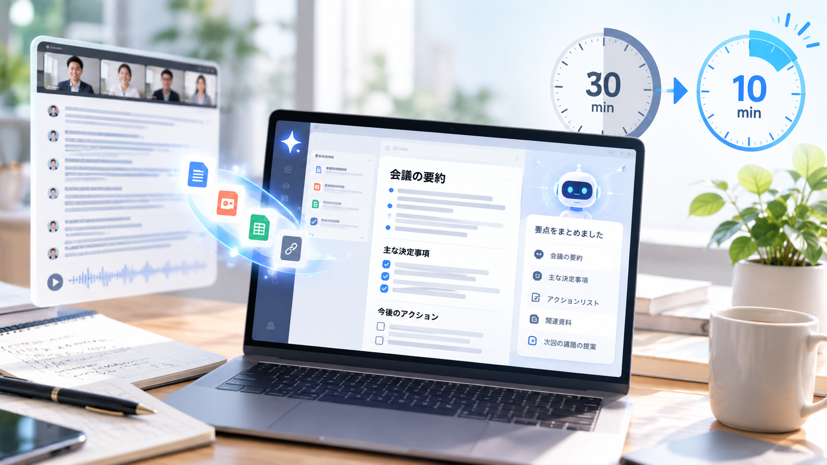 AI議事録の作り方｜NotebookLMで作成時間を30分→10分に